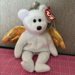 Ty Halo ll the Beanie Baby  Angel Bear with Golden Wings vintage